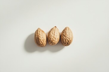 Peanuts on a white background, high-resolution photography, stock photo, professional color grading, clear and sharp focus --ar 32:21 --v 6.1 Job ID: 998cc80d-afda-4c5a-9b99-e2fe9f8faed4