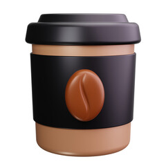 coffee cup 3d render icons