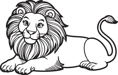 Obraz premium a lion art vector design
