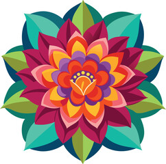 Flower vector illustration art 7