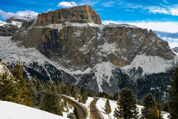 Winter in The Dolomites, Northern Italy