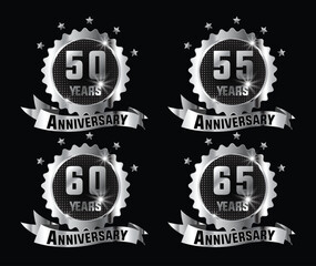 Celebrating milestone anniversaries with elegant silver badges