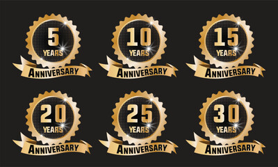 Celebrating milestone anniversaries with gold badges