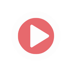 Play button vector icon. Play button icon.