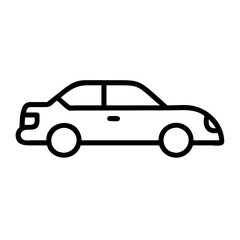 Obraz premium Car icon on a transparent background for transport concept