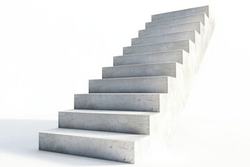 Fototapeta premium Modern concrete stairs leading upwards in minimalist design
