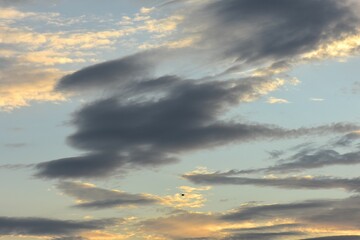 clouds in the sunset
