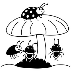 ant cartoon coloring book