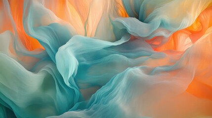 Obraz premium A background of soft color transitions mimicking sound frequencies moving gently through the atmosphere