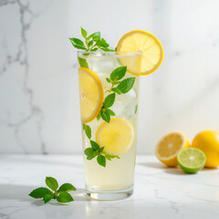 Fototapeta premium mojito cocktail with lime