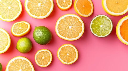 Obraz premium Slicing citrus for juice bright kitchen counter food photography inspiration