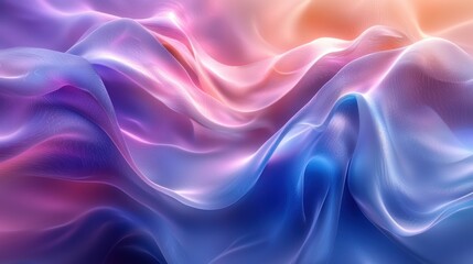 Obraz premium Abstract Colorful Waves Flowing Gently