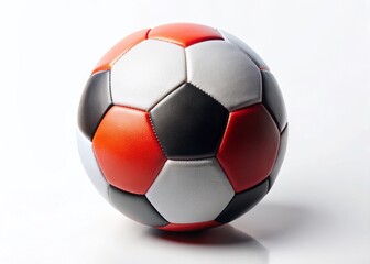 Fototapeta premium Minimalist Soccer Ball on White Background - Clean Sport Photography