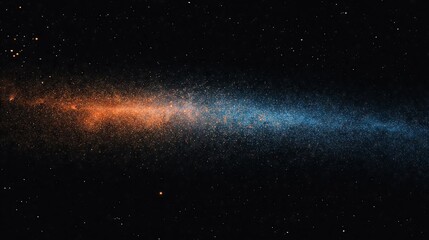 A gradient transitioning from black to starry blue