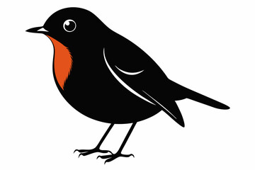 American Robin silhouette vector