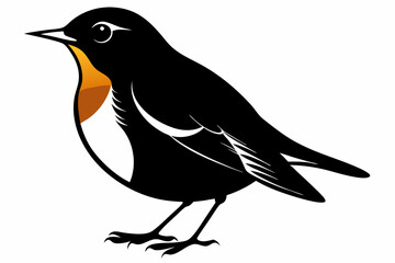 American Robin silhouette vector