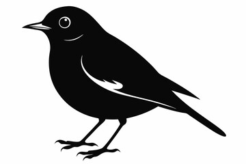 American Robin silhouette vector
