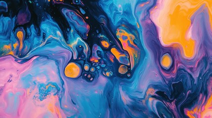Vibrant spectrum paints abstract patterns
