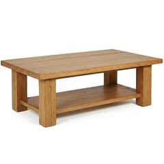 Fototapeta premium Antique 17th Century Provincial Oak Dining Table – Front View. Decayed and Worn, Isolated on White Background