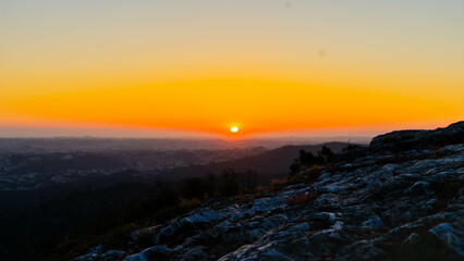 Sunset in the mountains