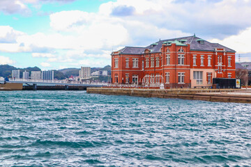 Former Moji Customs Building in Kitakyushu, Japan.