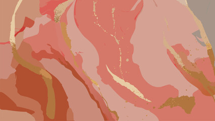 Fototapeta premium Abstract, marble texture, watercolor background, with golden lines, geometric, luxury wallpaper for posters, banners, stone texture.