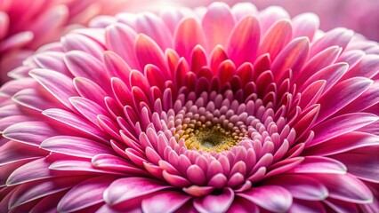 Close-up Macro Shot of Delicate Pink Flower Petals,  Nature's Beauty, Vibrant Hues