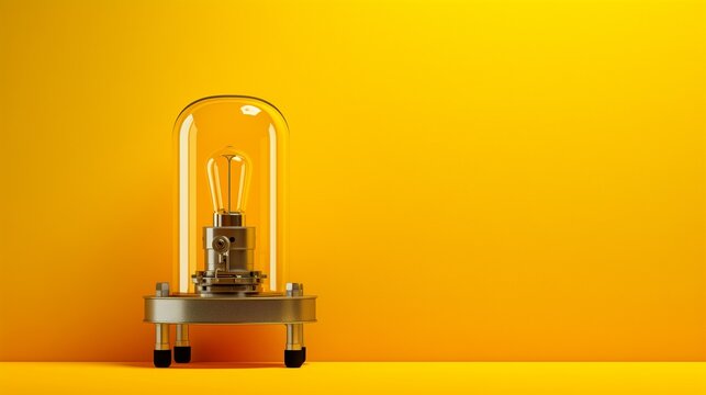 condensor with yellow background that used in lab.