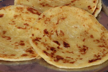Msemmen Close Up, Traditional Moroccan Flatbread