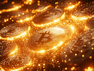 Bitcoin reaching new milestone, all time high. Bitcoins raining from the skies.