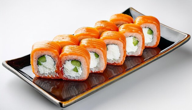 sushi on a plate