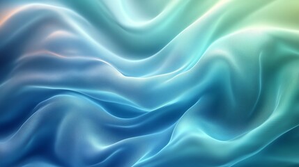 Obraz premium Captivating Flowing Textures in Blue and Green Hues