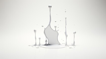 test tue with white background filled with a solution to its one half with white background.