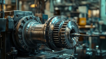 Industrial CNC Machine in Action