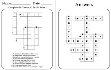 Printable Crossword Puzzle for Kids: Fun & Educational Word Game