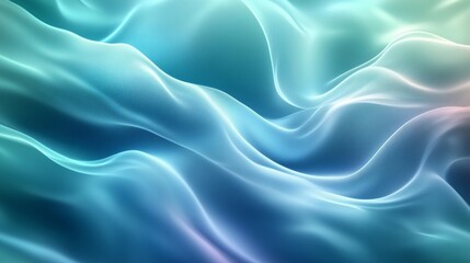 Obraz premium Serene Flow of Gentle Waves in Tranquil Blue Hues