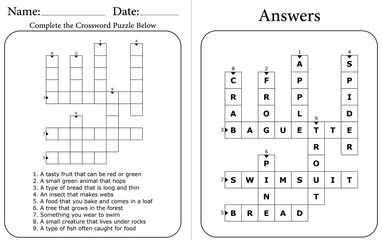 Printable Crossword Puzzle for Kids: Brain-Boosting Student Activities