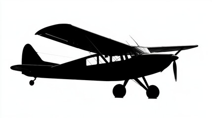 Vintage Airplane Silhouette