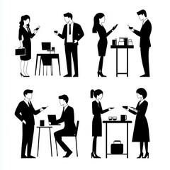 ビジネスシーンの背景素材