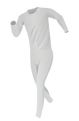 Grey    t shirt and leggings. vector