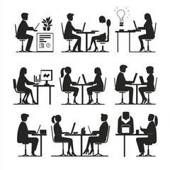 ビジネスシーンの背景素材