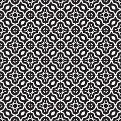 Minimalist black and white seamless pattern background