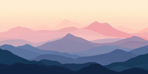 Fototapeta premium mountain peaks soothing and calming visuals rela