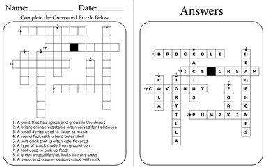 Printable Crossword Puzzle: Fun Word Game for All Ages