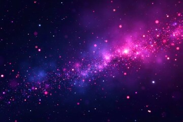 Obraz premium Galaxy background with sparkling stardust and neon lights, Space, Stardust, Galaxy