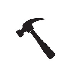  silhouette hammer isolated vector  white on background