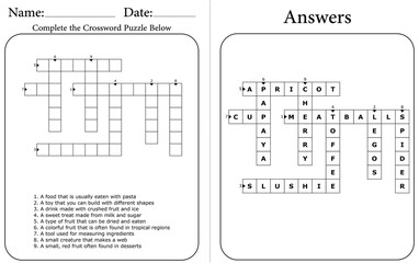 Printable Crossword Puzzle: Fun Word Game for All Ages