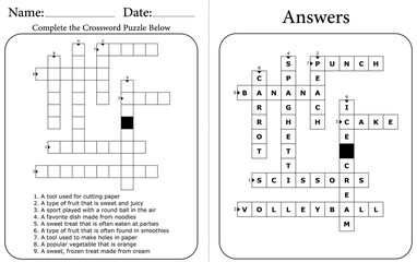 Printable Crossword Puzzle: Fun Word Game for All Ages
