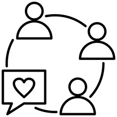 Engagement Outline Icon