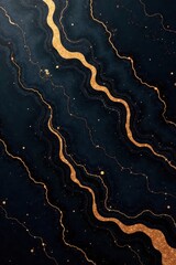 Intricate black marble swirls, polished sheen, flooring, contrast, material